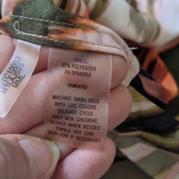 Euc Calvin Klein sleeveless peplum blouse large - Picture 6 of 6